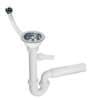 Сифон для кухонної мийки + злив HC7+FSW50P-25
