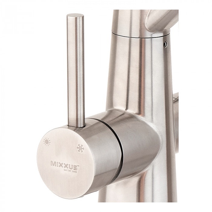 Кухонний змішувач із сірим силіконовим виливом Mixxus FUL-021 (з вих.для питної води) (MI6020)