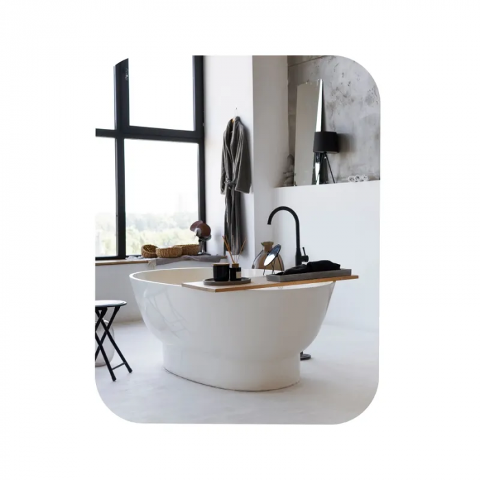 Дзеркало настінне Zerix PRIME MRZ07-70x90-Reverse прямокутне із закругленими кутами (ZX5638)