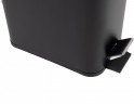 Відро для сміття з плавним закриттям прямокутне ZERIX SANSA-TC0105 BLACK 5 л (колір чорний) (ZX5894)