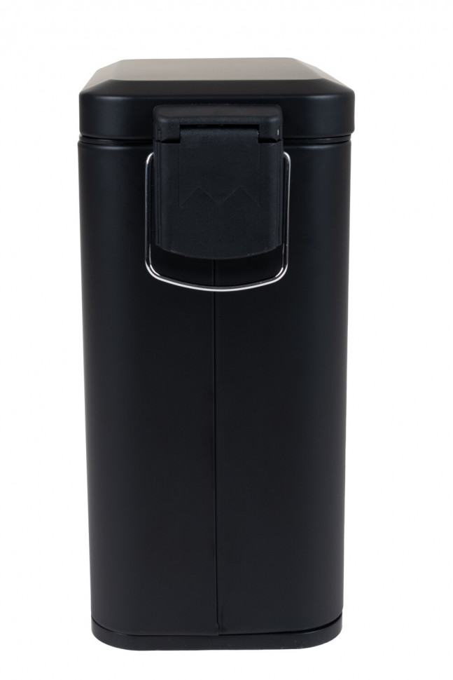 Відро для сміття з плавним закриттям прямокутне ZERIX SANSA-TC0105 BLACK 5 л (колір чорний) (ZX5894)