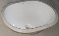 Раковина врізна під стільницю MIXXUS PREMIUM ELLIPSE-1701 570х385х205mm (перелив) (MP6566)