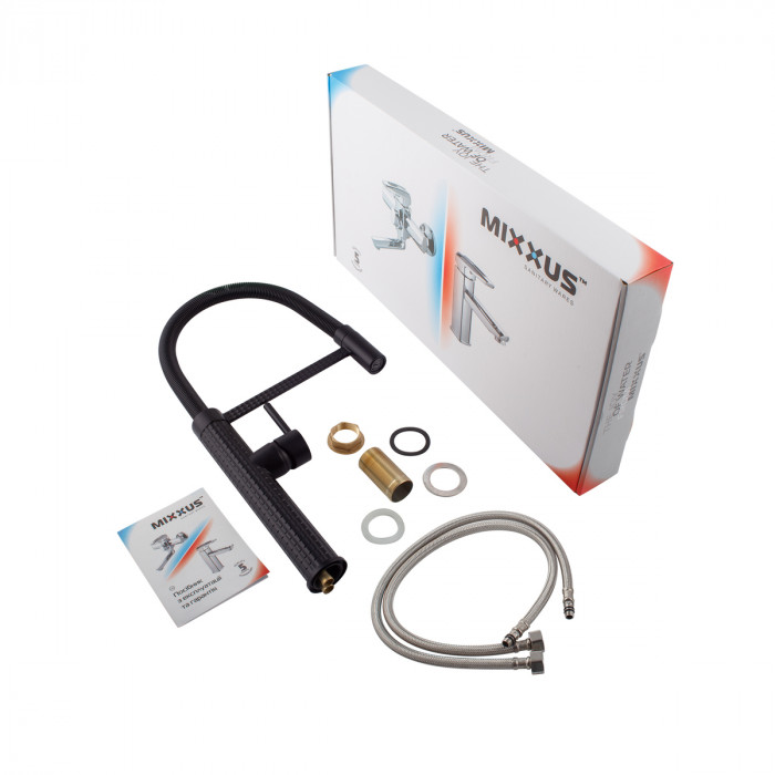 Змішувач для кухні Mixxus Premium Spark 017 BLACK (MI6969)