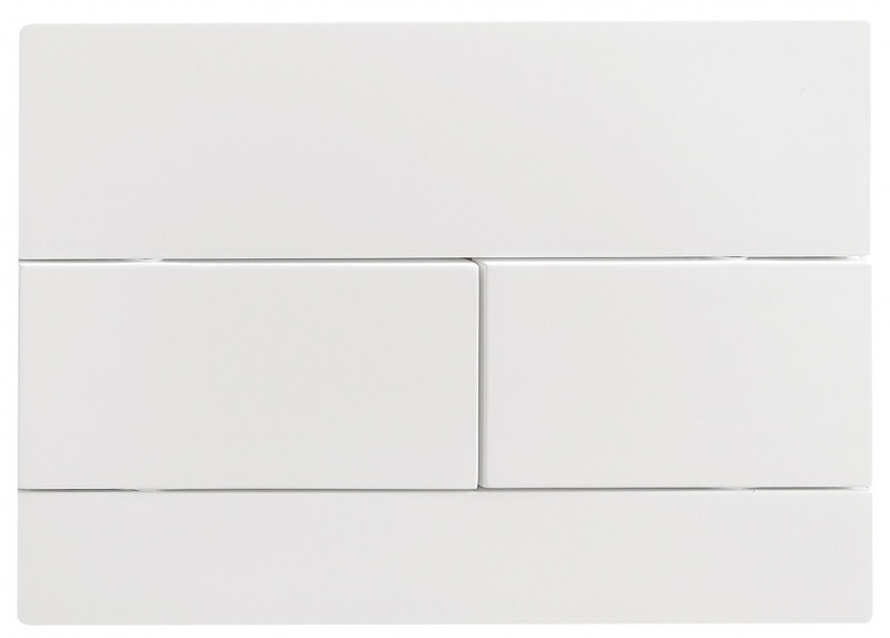 Панель змиву Koer KT-0603-03 240x160x10mm пластикова, кнопка лінійна (колір білий) (KR5318)
