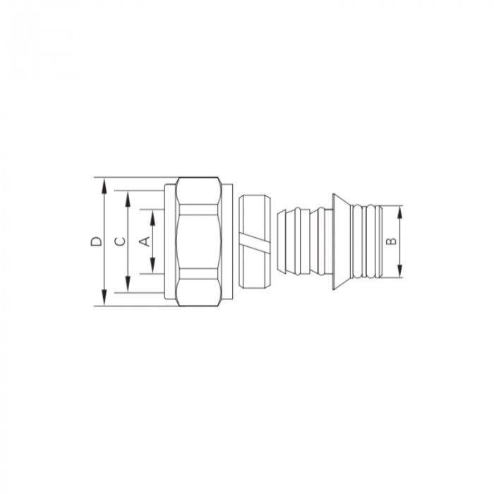 Євроконус з двома ущільнювальними резинками Koer KR.1153 - 3/4"x16 (KR5049)