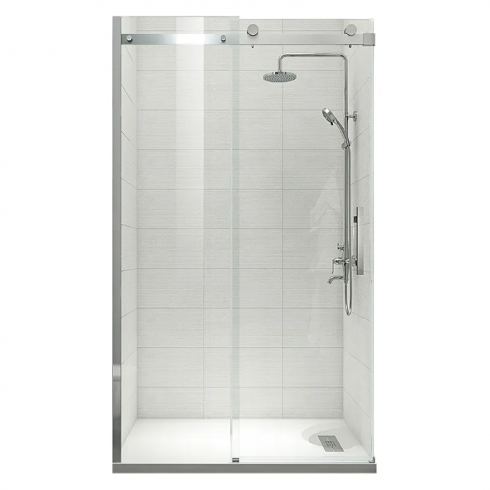 Двері в нішу Koer SR SD01-140x200-TR-01 прозоре скло Easy Clean 8мм, хром (KR5380)