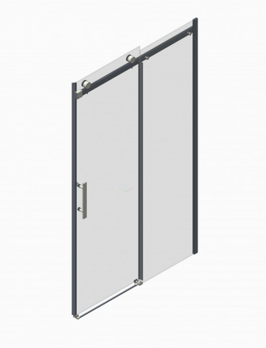 Двері в нішу Koer SR SD01-140x200-TR-01 прозоре скло Easy Clean 8мм, хром (KR5380)