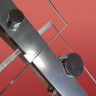 Двері в нішу Koer SR SD01-140x200-TR-01 прозоре скло Easy Clean 8мм, хром (KR5380)