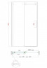 Двері в нішу Koer SR SD01-140x200-TR-01 прозоре скло Easy Clean 8мм, хром (KR5380)