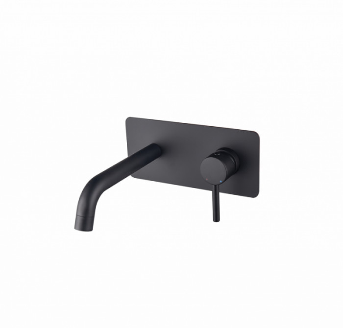 Смеситель к умывальнику ILLUSION черный матовый (скрытый монтаж)