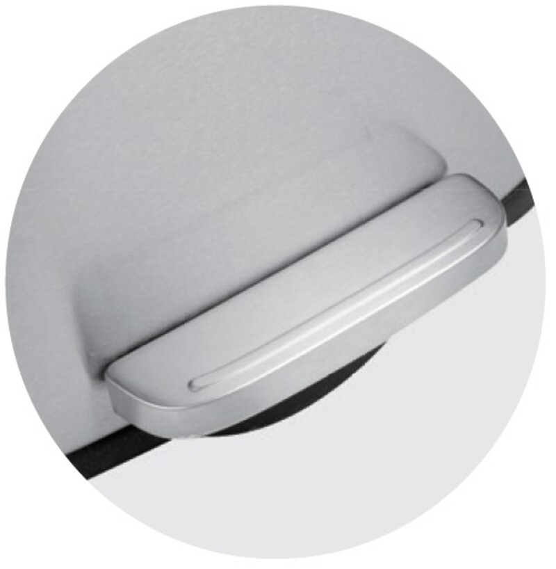 Відро для сміття з плавним закриттям прямокутне MIXXUS BEVEL-TC0112 SS COLOR 12л (колір нержавійка) (MI7087)