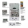 Газова колонка MIXXUS GWH-0610 BASIC GLASS димохідна 10 л/хв (панель зі скла з малюнком) (WH0027)