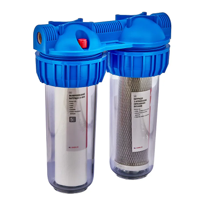 Фільтр для холодної води Koer KV-25-1/2 (2 колби, 8 атм. 1/2&quot;) (KR5020)