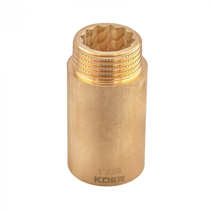 Подовжувач Koer KF.E10-50.WN - 1"-50мм без нікелю (KR5674)