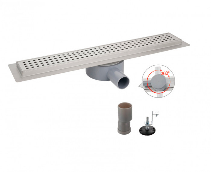 Душовий трап Koer FD02-70x800 з нержавіючої сталі SUS304 70x800мм (AC0688)