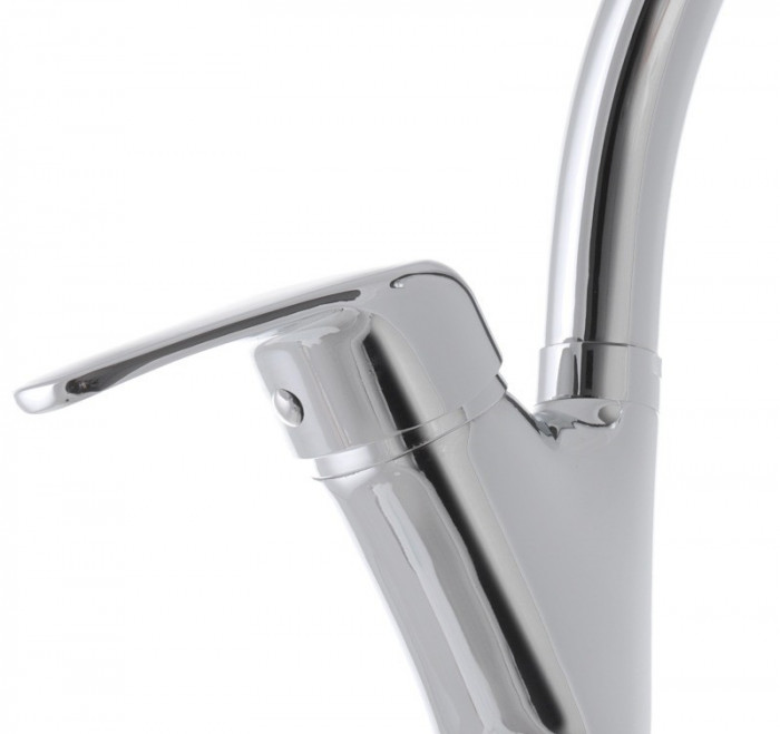 Змішувач для кухні Haiba Magic 011 з червоною ручкою (HB0699)