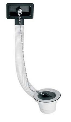 Злив для кухонної мийки з переливом вертикальним  1 1/2*70 mm HC17PR