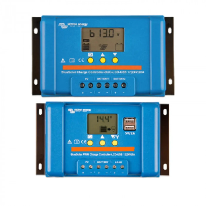 Контролер заряду Victron Energy BlueSolar PWM-LCD&USB 12/24V-5A (5А, 12/24 В)