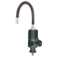 Водонагрівач 3,3 kW проточний ZERIX ELW06-EF-2BLACK (ELW06-EF-B BLACK) з індик. темп., рефлекторний вилив, на мийку (колір чорний) (ZX5033)