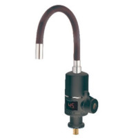 Водонагрівач 3,3 kW проточний ZERIX ELW06-EF-2BLACK (ELW06-EF-B BLACK) з індик. темп., рефлекторний вилив, на мийку (колір чорний) (ZX5033)