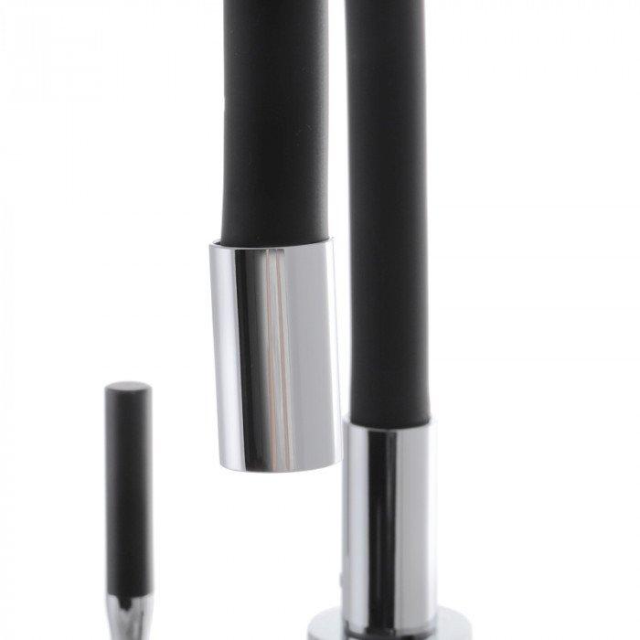 Змішувач для кухні з силіконовим виливом Mixxus Premium RIO 011 Чорний (MI5815)