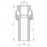 Розбірне різьбове з'єднання ВР 32x1F PPR Koer K0236.PRO (KP2601)