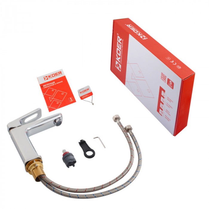 Змішувач для умивальника Koer KB-10031-01 (KR5430)