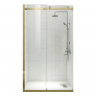Двері у нішу розсувні KOER SR SD01-120x200-TR-12 прозоре скло EASY CLEAN 8мм матове золото (KR5377)