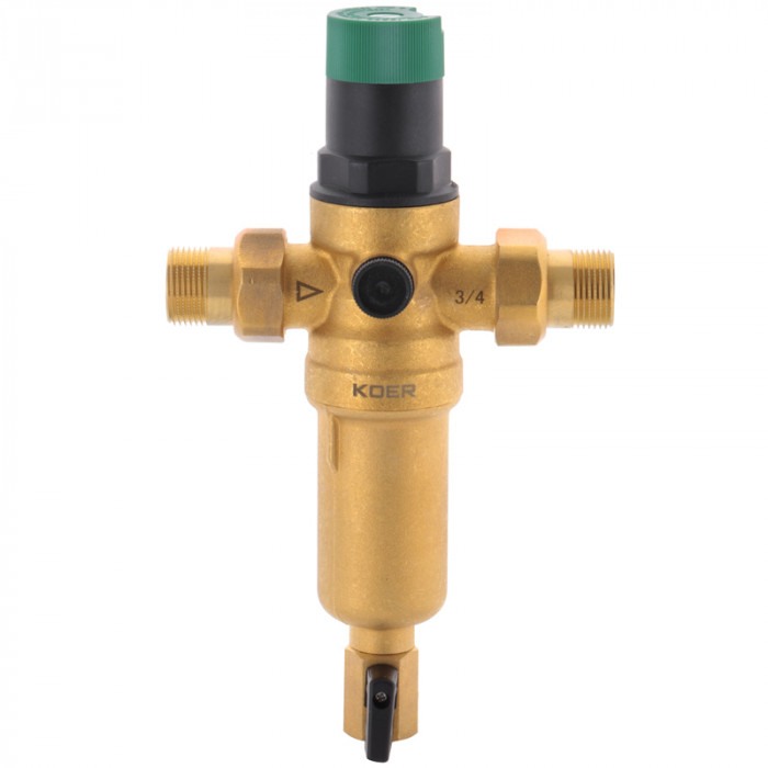 Фільтр самоочістн. з редуктором тиску і манометром Koer KR.1249 3/4" ЗР (KR2962)