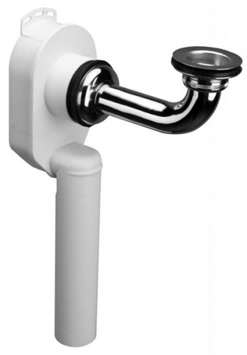 Сифон для умывальник скрыт со сливом 1 1/4*50 SUP-CB