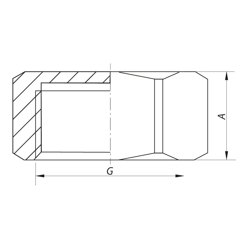 Різьбове з'єднання заглушка В 3/4" Koer KF.P08F (KR3094)