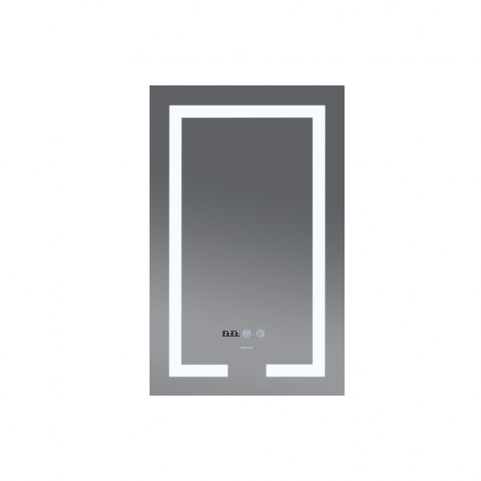 Дзеркало Mixxus HARD MR06-60x80-CASE з Led Touch, Anti-fog, димером, регулятором яскравості, годинником (MI7157)