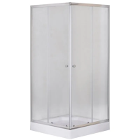 Душова кабіна з низьким піддоном MIXXUS CUBIC SCT01-90x90x195-FB CHROME матове скло 4мм (MI6903)