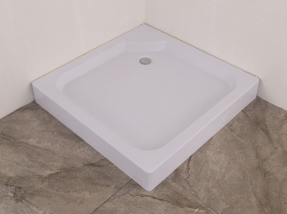 Душова кабіна з низьким піддоном MIXXUS CUBIC SCT01-90x90x195-FB CHROME матове скло 4мм (MI6903)
