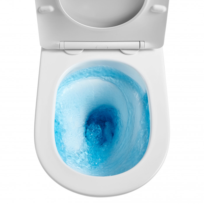 Унітаз підлоговий безбачковий Mixxus Premium ELLIPSE-0701-T1 570х365х410mm, система змиву TORNADO 1.0 (MP6593)