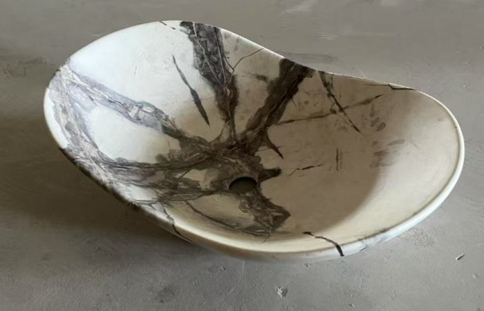 Раковина накладна MIXXUS PREMIUM WAVE-0106 MARBLE 620х360х160mm (MP6560)