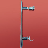 Двері у нішу розсувні KOER SR SD01-120x200-TR-02 прозоре скло EASY CLEAN 8мм SS COLOR (KR5379)