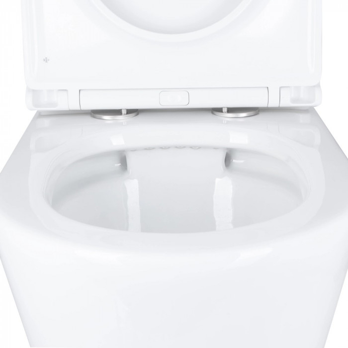 Унітаз-компакт Mixxus BEVEL-0405-R 605х370х800mm, система змиву RIMLESS (MI6728)