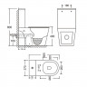 Унітаз-компакт Mixxus BEVEL-0405-R 605х370х800mm, система змиву RIMLESS (MI6728)