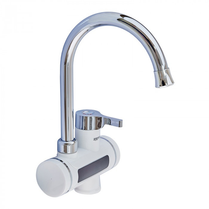 Водонагрівач 3,3 kW проточний, з індикатором температури, RESET, на мийку ZERIX ELW43-E (ZX4697)