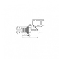 Кутник перехідний з ВР Koer KA.L08F-16 - 16(2.2mm) x 3/4"F (KR4877)