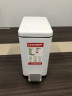 Відро для сміття з плавним закриттям прямокутне Koer TC-010210-08 10 л колір білий (KR5598)