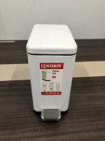 Відро для сміття з плавним закриттям прямокутне Koer TC-010210-08 10 л колір білий (KR5598)