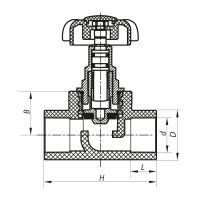 Кран вентильний 20 Koer PPR K0183.PRO (KP0237)