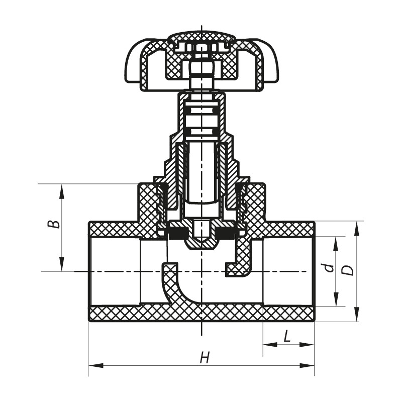 Кран вентильний 20 Koer PPR K0183.PRO (KP0237)