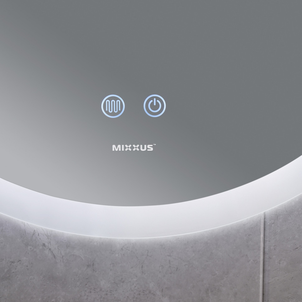 Дзеркало MIXXUS PLAIN MC11-60 з LED Touch, Anti-fog, димером, рег. яскравості (MI6663)