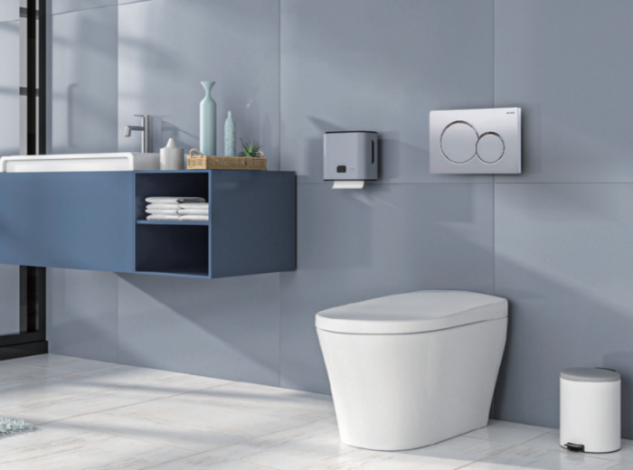 Панель змиву KOER KT-0601-01 пластикова, кнопка кругла (KR5174)