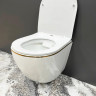 Підвісний унітаз VBI VULCANO WHITE GOLD EDGE