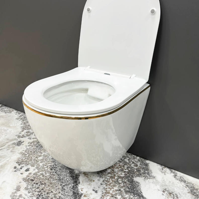 Підвісний унітаз VBI VULCANO WHITE GOLD EDGE