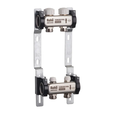 Колектор з термостатичними та запірними клапанами Roho R805-02 - 1&quot;х 2 вих. (RO0056)